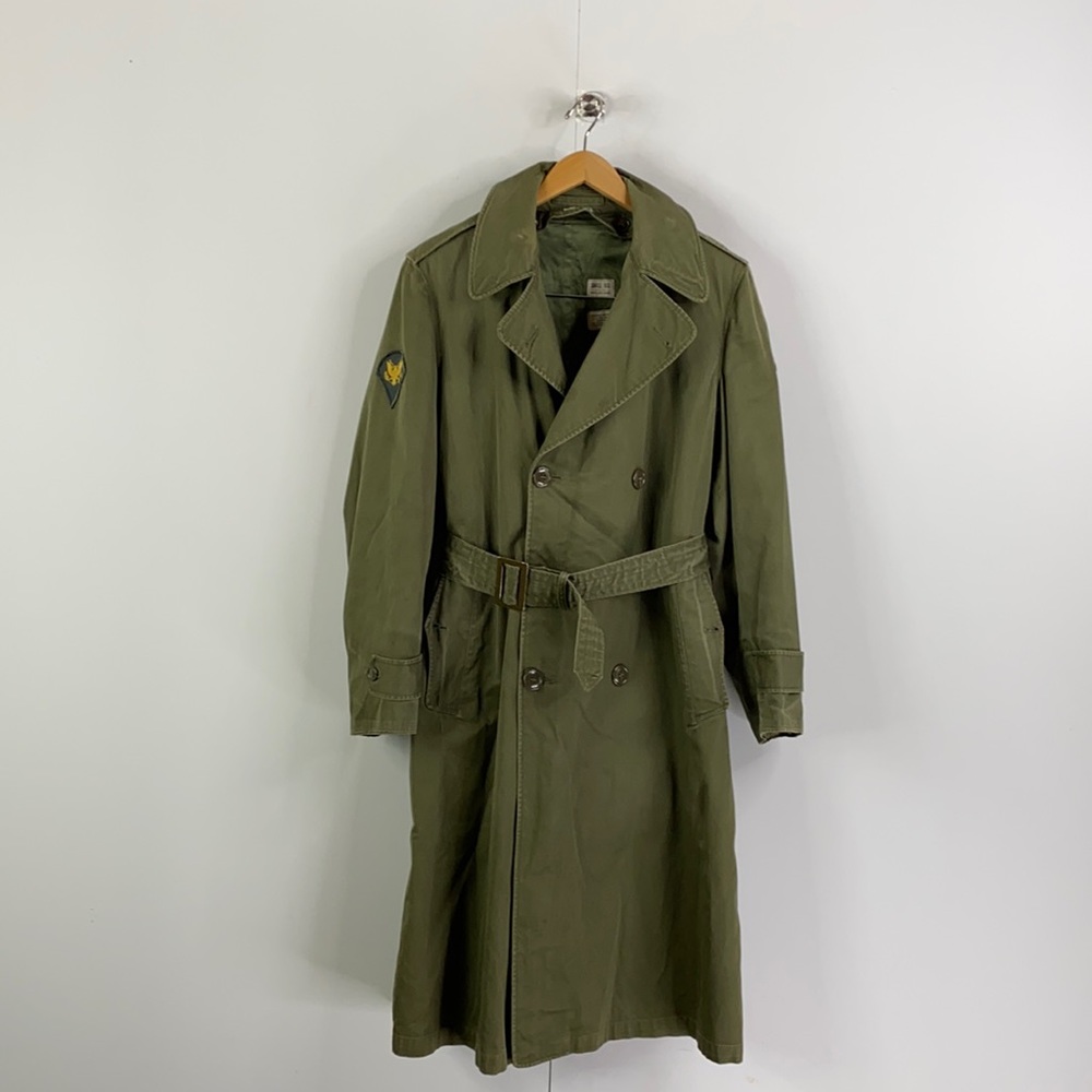 Vintage Military Army Grade Wool Lined Mens Peacoat
